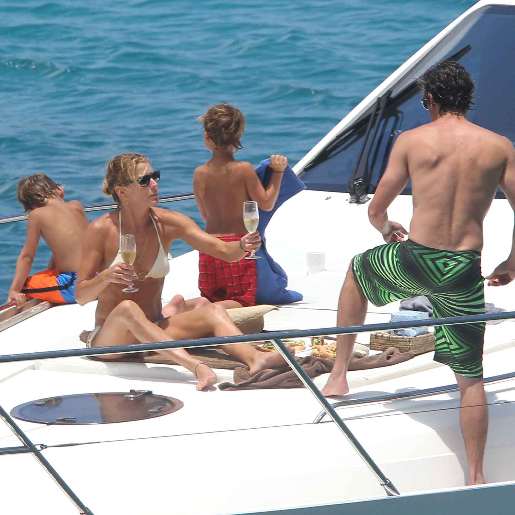 Dempsey, su mujer y sus hijos disfrutando de unas vacaciones a bordo de un yate