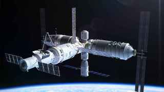 Ilustración de la estación espacial Tiangong.
