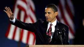 Barack Obama, tras su elección en el 2008.