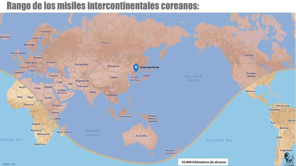 Corea se jacta de que misiles que llegarían a España pueden llevar su 'bomba H' Actualidad_243988937_45287206_1024x576