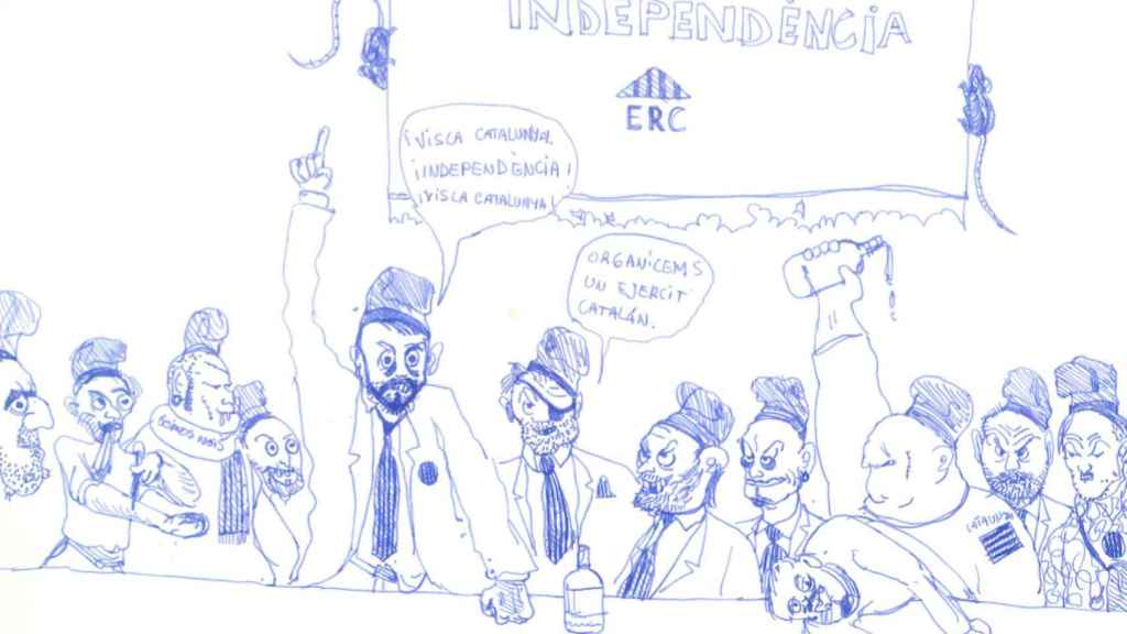 Los políticos de ERC, lanzados a por la independencia.